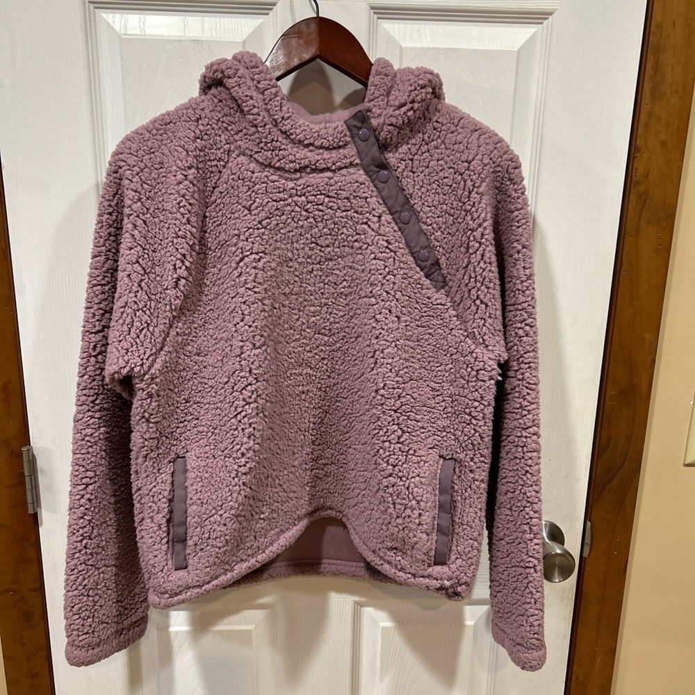Purple Hollister Co. Sherpa Hoodie